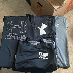 5 Boys Under Armour Short Sleeve Shirts